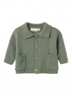 Theo loose knit cardigan baby, agave green, Lil Atelier thumbnail