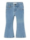 Salli slim bootcut jeans, medium blue, Lil Atelier thumbnail