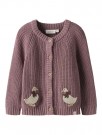 Emlen knit cardigan, nostalgia rose, Lil Atelier thumbnail
