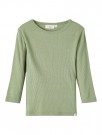 Fable slim top wool, oil green melange, Lil Atelier thumbnail