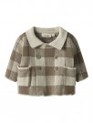 Robo loose knit cardigan baby, sepia tint, Lil Atelier thumbnail