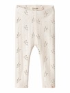 Rachello slim leggings baby, coconut milk/flower, Lil Atelier thumbnail