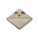 Augusta hooded junior towel, koala/mist, Liewood thumbnail