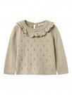 Nalio wool knit girl, safari melange, Lil Atelier thumbnail