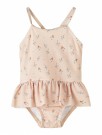 Fiona strap swimsuit baby, rose dust, Lil Atelier thumbnail