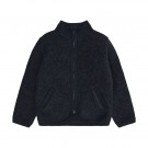 Jacket wool fleece, navy melange, Huttelihut thumbnail