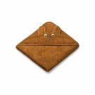 Augusta hooded junior towel, kangaroo/golden caramel, Liewood thumbnail