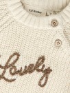 Emlen emb knit baby, turtledove, Lil Atelier  thumbnail