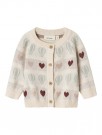 Lamai knit cardigan baby, pastel parchment, Lil Atelier thumbnail