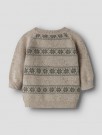 Galto rob knit baby, Oxford tan/mulled basil, Lil Atelier thumbnail
