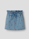Deva loose emb denim skirt, medium blue, Lil Atelier thumbnail
