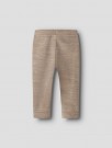 Nilo wo/mo slim leggings baby, sepia tint melange, Lil Atelier thumbnail