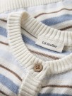 Hito knit cardigan, coconut milk/dusty blue, Lil Atelier thumbnail
