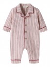 Sage loose night suit, turtledove/biking red, Lil Atelier thumbnail