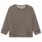 Alvin stripe sweatshirt, coffee bean/sandshell, Fliink thumbnail