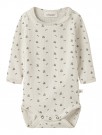 Lago slim body, turtledove/blue flower, Lil Atelier thumbnail