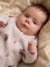 Lulio knit cardigan baby, hushed violet, Lil Atelier thumbnail