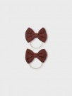 Delia 2-pack hair elastics, rum raisin, Lil Atelier thumbnail