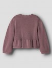 Ramla knit cardigan, rose taupe, Lil Atelier thumbnail
