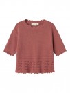 Lola knit top, withered rose, Lil Atelier thumbnail