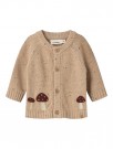 Galto knit cardigan baby, warm sand melange, Lil Atelier thumbnail