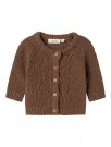 Sally knit cardigan baby, shitake, Lil Atelier thumbnail