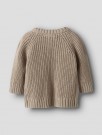Emlen knit cardigan baby, Oxford tan, Lil Atelier thumbnail