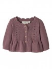 Ramla short knit cardigan baby, rose taupe, Lil Atelier thumbnail