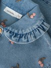 Deva loose denim emb jacket, medium blue, Lil Atelier - FORHÅNDSBESTILLING thumbnail