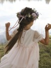 Frilla loose tulle dress, peach blush, Lil Atelier thumbnail