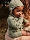 Fable slim wool body, oil green melange, Lil Atelier thumbnail