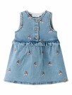 Deva emb Spencer dress, medium blue denim, Lil Atelier thumbnail