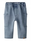 Lulia baggy jeans baby, medium blue, Lil Atelier thumbnail