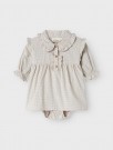 Olena loose body dress, pastel parchment, Lil Atelier thumbnail