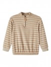 Dalto loose half-zip sweat, white pepper, Lil Atelier thumbnail
