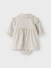 Olena loose body dress, pastel parchment, Lil Atelier thumbnail