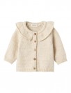 Rila loose knit cardigan, wood ash, Lil Atelier thumbnail