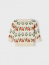Lamai knit cardigan baby, whitecap gray, Lil Atelier thumbnail
