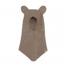 Balaclava ears wool knit, savannah melange, Huttelihut thumbnail