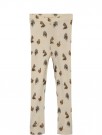 Nimo slim wool/modal leggings baby, sandshell/animals, Lil Atelier thumbnail