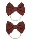 Delia 2-pack hair elastics, rum raisin, Lil Atelier thumbnail