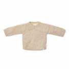 Strikket cardigan wrap, soft beige melert, Little Dutch thumbnail