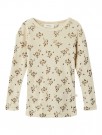 Nimo slim top wool/modal, sandshell/flower, Lil Atelier thumbnail