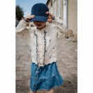 Mela ruffle cardigan, sandshell, Fliink thumbnail