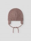 Nanson knit hat baby, misty rose, Lil Atelier thumbnail