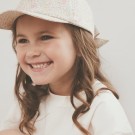 T shirt frill pocket, antique white, Huttelihut thumbnail