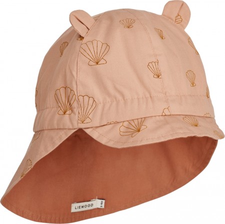 Gorm reversible sun hat, sea shell/tuscany rose, Liewood