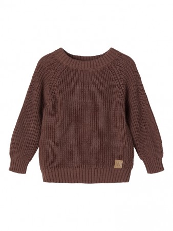 Emlen knit, chestnut, Lil Atelier