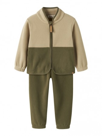 Laspektra fleece set, winter moss, Lil Atelier