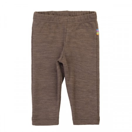 Leggings ull/silke, brun, Joha